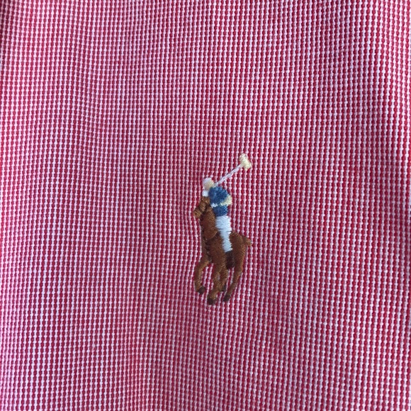 Men’s Medium Salmon Ralph Lauren Button Up - Picture 2 of 2